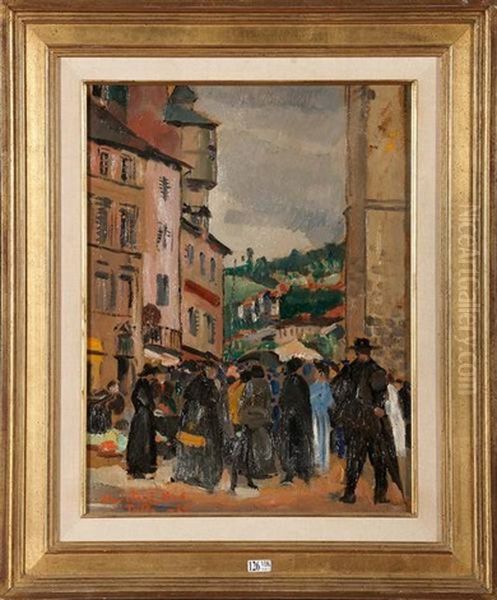 Marche Anime A Tulle (correze) Oil Painting by Medard Maertens