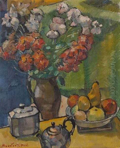 Vase Fleuri Oil Painting by Medard Maertens