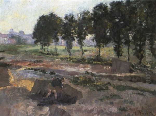 Veldwerk Oil Painting by Medard Maertens