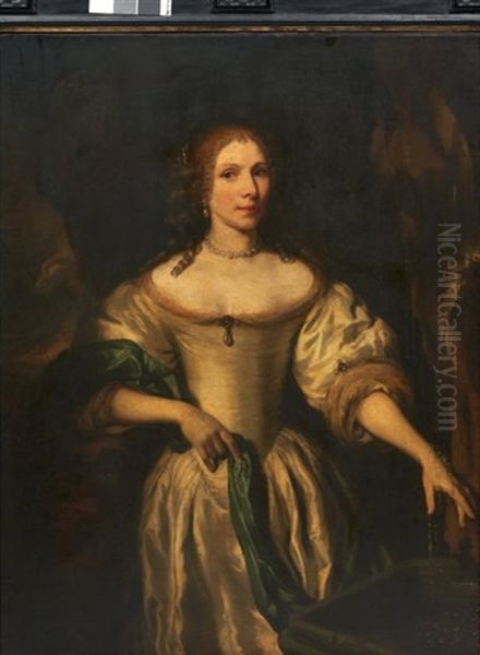 Portrait De Femme A La Source Oil Painting by Nicolaes Maes