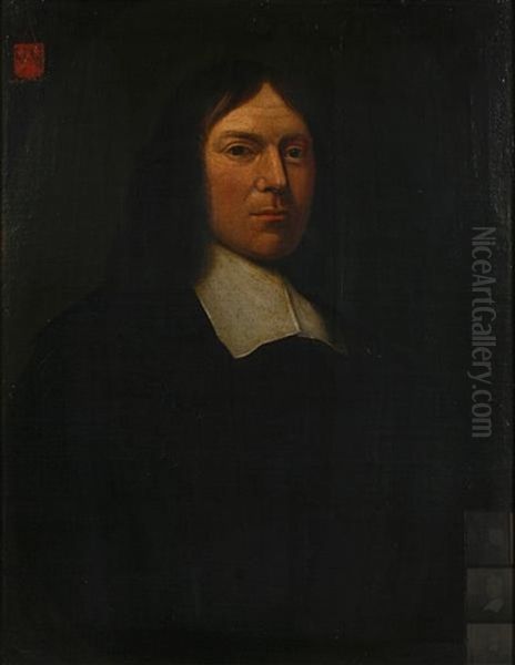 A Portrait Of A Gentleman, Half-length Oil Painting by Nicolaes Maes