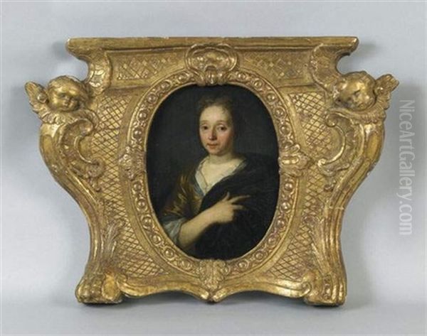 Portrait De Madame Bejart(?) Oil Painting by Nicolaes Maes