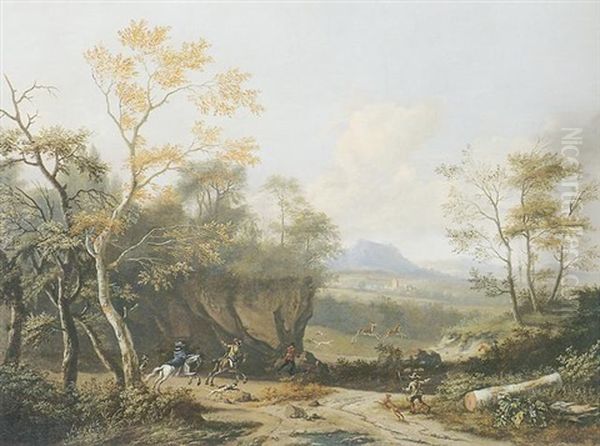 La Caccia Al Cervo by Nicolaes Maes