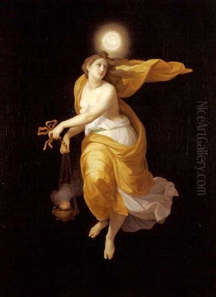 Figura Allegorica Oil Painting by Michelangelo Maestri