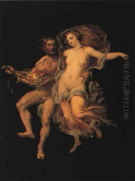 Figure Mitologiche Oil Painting by Michelangelo Maestri