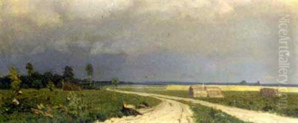 The Approaching Storm Oil Painting by Mechislav Sil'versterovich Maevsky