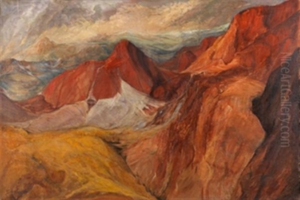 Paisaje Rocoso Oil Painting by Gustavo De Maeztu