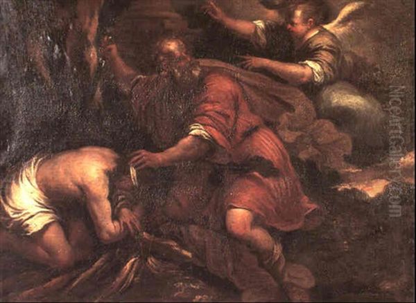 Le Sacrifice D'isaac Oil Painting by Alessandro Maganza