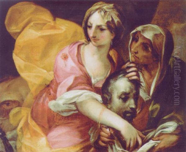 Judith Mit Dem Haupt Des Holofernes Oil Painting by Pietro Antonio Magatti