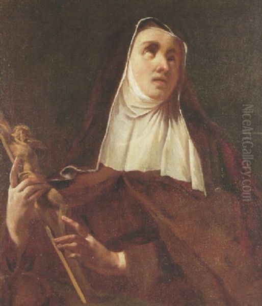 St. Theresa Of Avila Oil Painting by Domenico Maggiotto