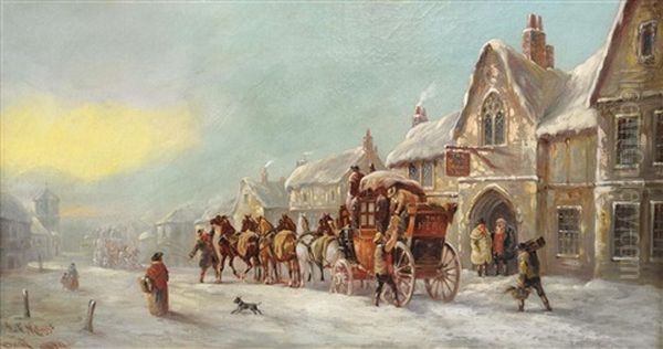 The Hero At The Kings Arms Oil Painting by John Charles Maggs