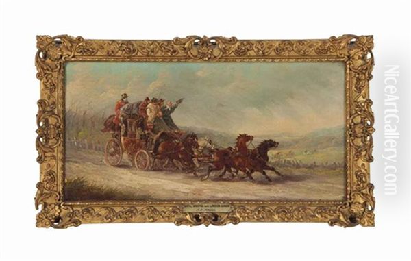 The London To Bristol Stage Coach Oil Painting by John Charles Maggs