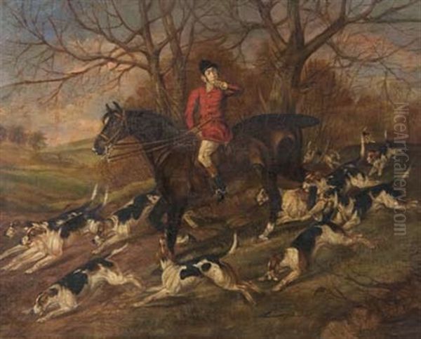 The Hunt Oil Painting by John Charles Maggs