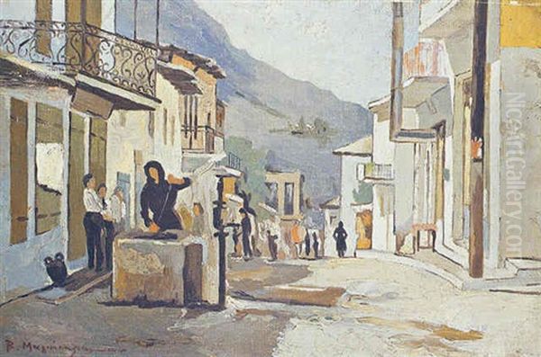 Street At Ioannina Oil Painting by Vassilis Magiassis