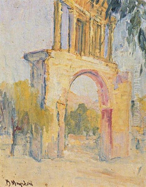 Hadrian Gate, Athens Oil Painting by Vassilis Magiassis