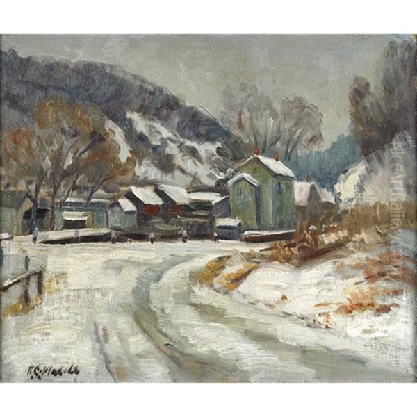 Lower New Hope Oil Painting by Roscoe Clarence Magill