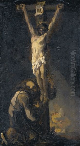 The Crucifixion Oil Painting by Alessandro Magnasco