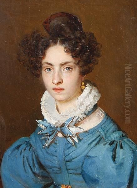 Portrait Of Madame Berger Oil Painting by Joseph Berger