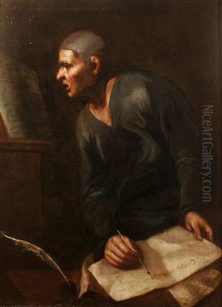 The Scribe Oil Painting by Alessandro Magnasco