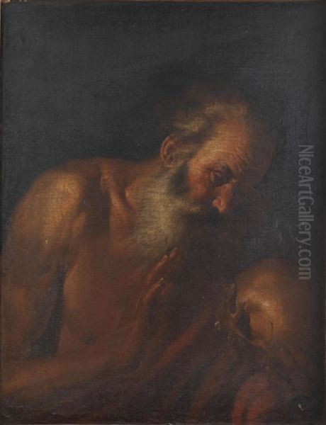 Saint Jerome Oil Painting by Stefano Magnasco