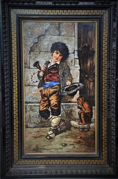 Le Jeune Mendiant Oil Painting by Desire Alfred Magne