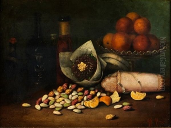 Bodegon Oil Painting by Desire Alfred Magne