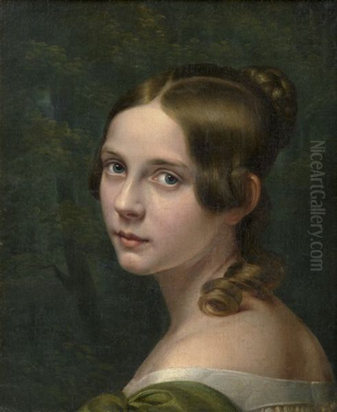 Portrat Der Marie Von Lamprecht Oil Painting by Eduard Magnus