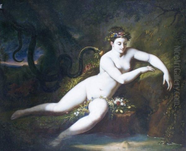 La Nymphe Echo Oil Painting by Pierre Nolasque Bergeret