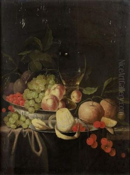 Nature Morte De Fruits by Cornelis Mahu