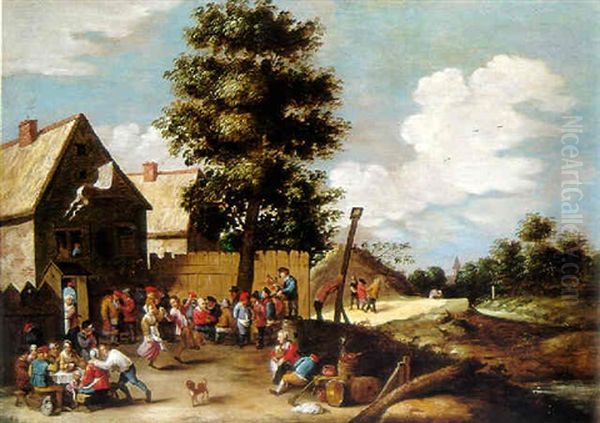 Kermesse Paysanne Oil Painting by Cornelis Mahu