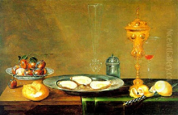 Fruhstuckstilleben Oil Painting by Cornelis Mahu