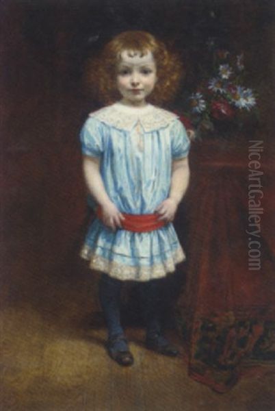 La Jolie Petite Oil Painting by Diogene Ulysse Napoleon Maillart