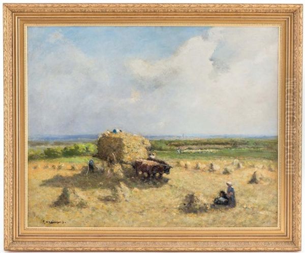 La Moisson Oil Painting by Fernand Maillaud