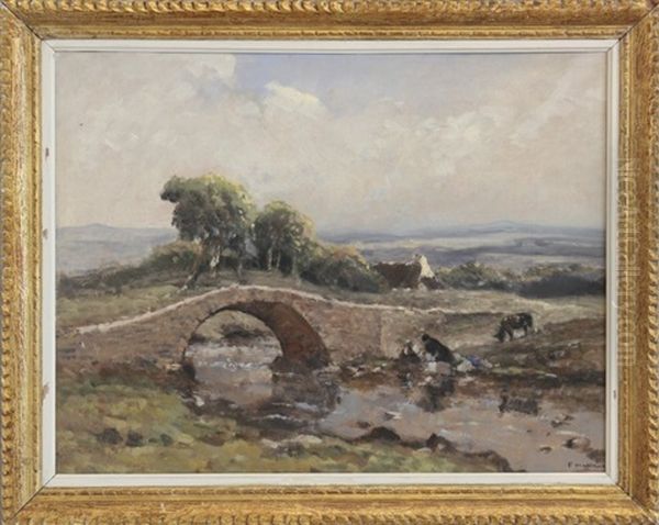 Pont En Berry Oil Painting by Fernand Maillaud