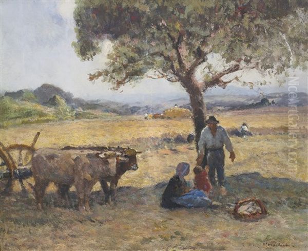 Le Pommier Du Pere Lucaud Oil Painting by Fernand Maillaud