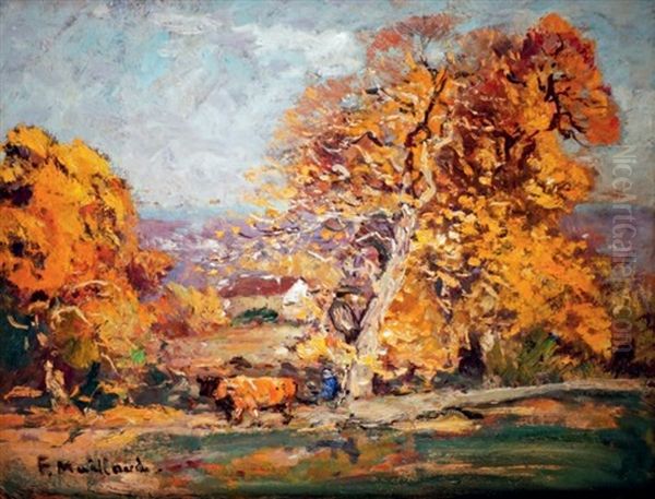 Paysage D'automne En Creuse Oil Painting by Fernand Maillaud