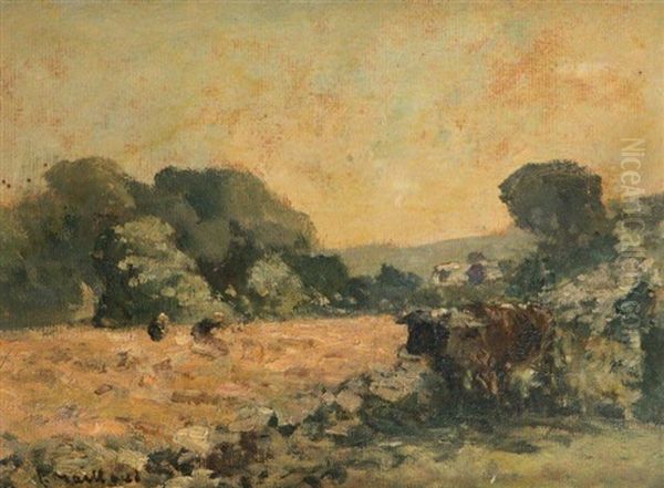 Les Travaux Des Champs Oil Painting by Fernand Maillaud