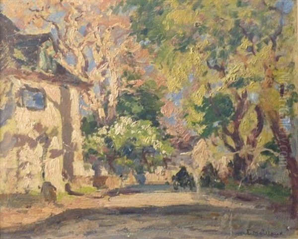 Chemin Ensoleille A Draguignan Oil Painting by Fernand Maillaud