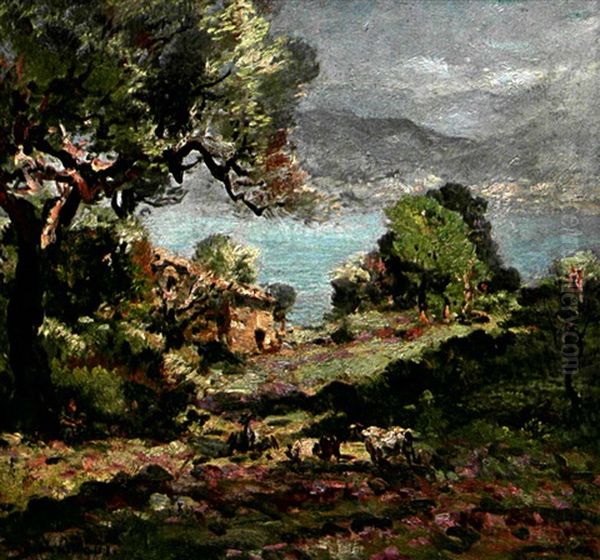 Bord De Mer En Provence Oil Painting by Fernand Maillaud