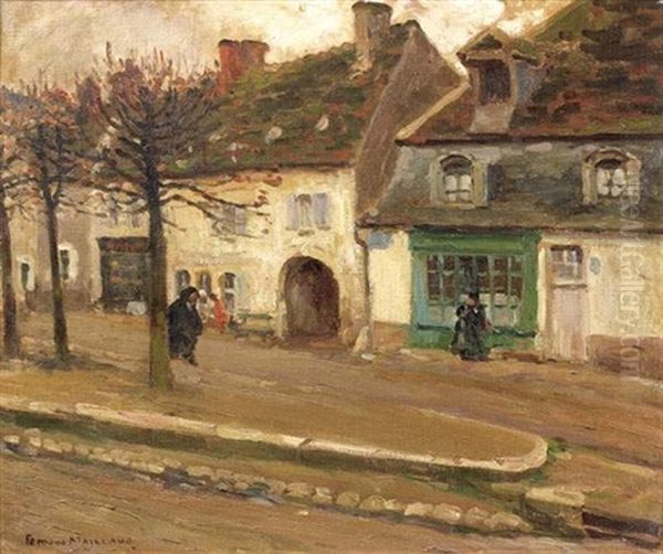 Rue A Issoudun Oil Painting by Fernand Maillaud