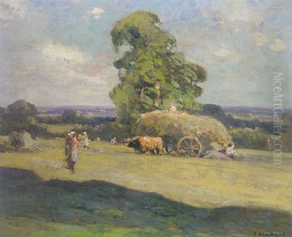 La Fenaison Oil Painting by Fernand Maillaud