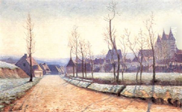 Paysage Du Berry En Hiver Oil Painting by Fernand Maillaud