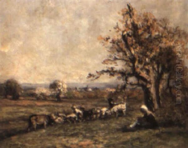 La Moisson Oil Painting by Fernand Maillaud