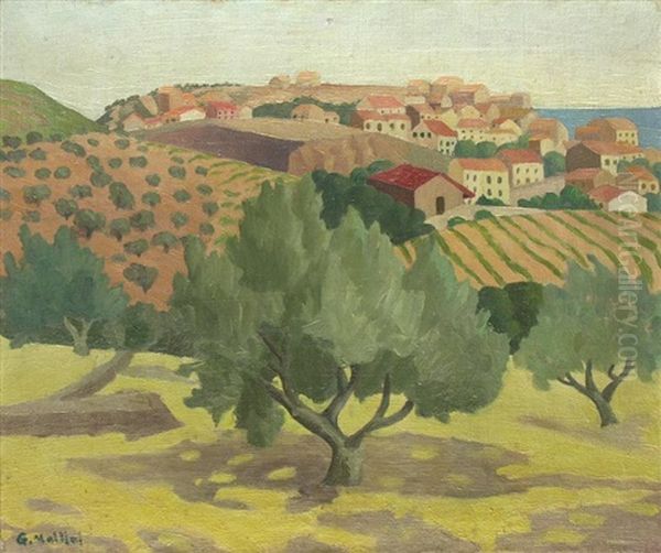 Sudfranzosische Landschaft Banyuls Oil Painting by Gaspard Maillol