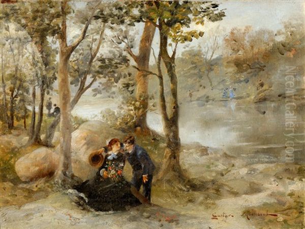 Scene Galante by Gustave Maincent