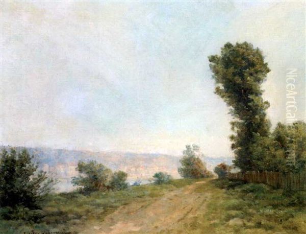 Bord De Riviere Oil Painting by Gustave Maincent