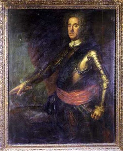 Portrait Of Lord George Hamilton, Earl Of Orkney Oil Painting by Martin Maingaud