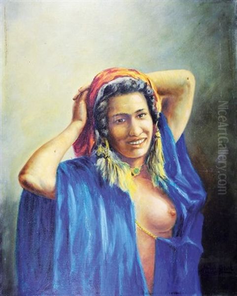 Femme Orientale Oil Painting by Louis Maisonneuve