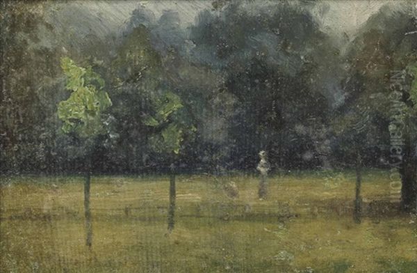 Kensington Gardens, End Of August Oil Painting by Paul Fordyce Maitland