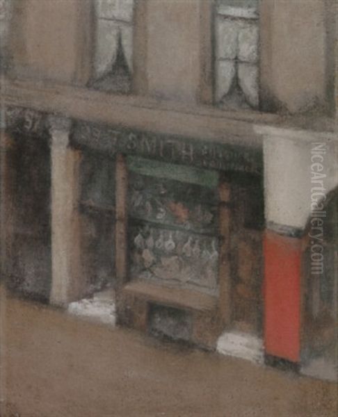 Shop In Chelsea Oil Painting by Paul Fordyce Maitland